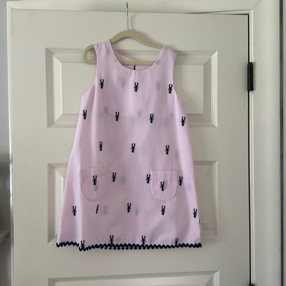 Girls size 6 Piping Prints Lobster Dress